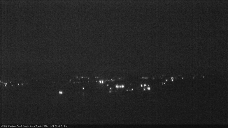 Lake Travis webcam, November 27, 2020 9:45 PM CT