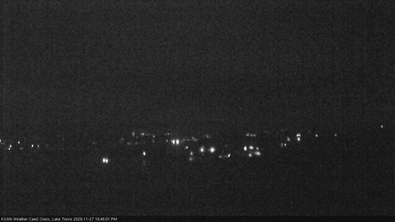 Lake Travis webcam, November 27, 2020 10:45 PM CT