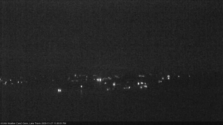 Lake Travis webcam, November 27, 2020 11:00 PM CT