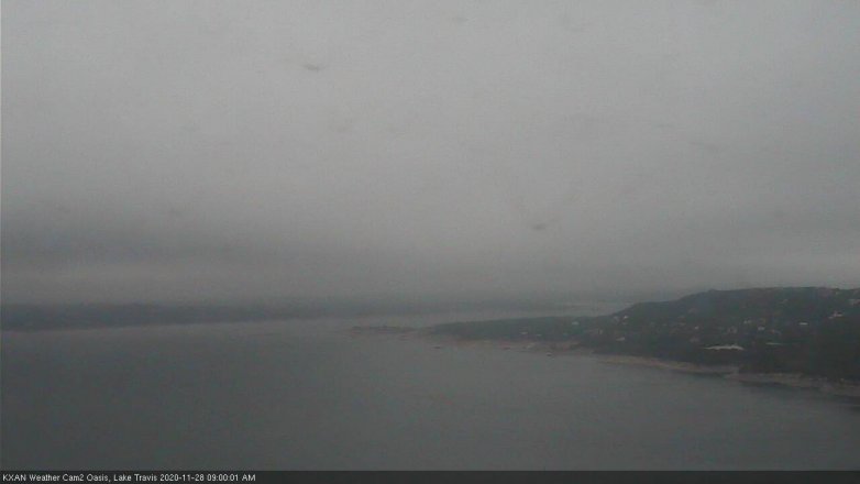 Lake Travis webcam, November 28, 2020 9:00 AM CT