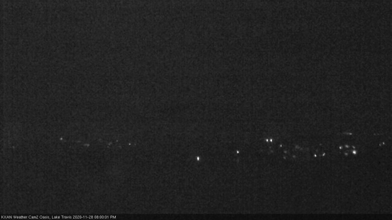 Lake Travis webcam, November 28, 2020 8:00 PM CT