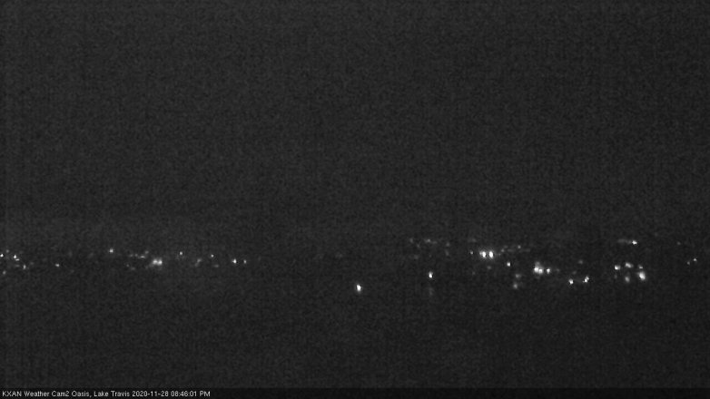 Lake Travis webcam, November 28, 2020 8:45 PM CT