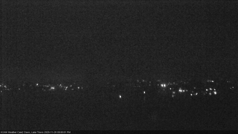 Lake Travis webcam, November 28, 2020 9:00 PM CT
