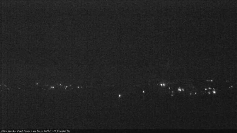 Lake Travis webcam, November 28, 2020 9:45 PM CT