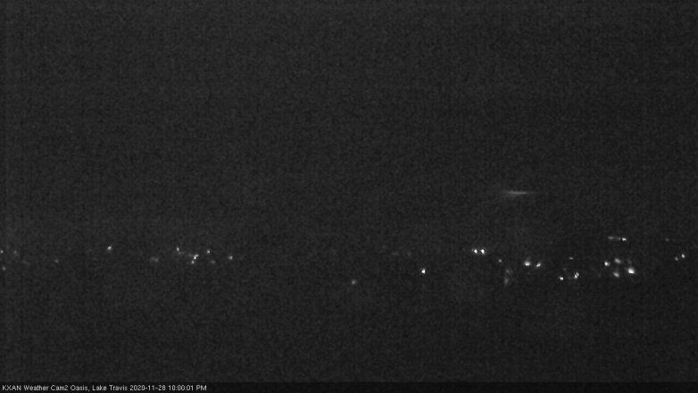 Lake Travis webcam, November 28, 2020 10:00 PM CT