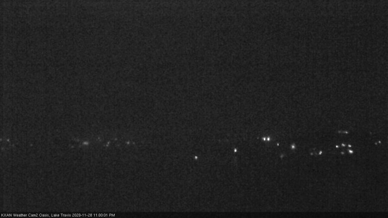 Lake Travis webcam, November 28, 2020 11:00 PM CT