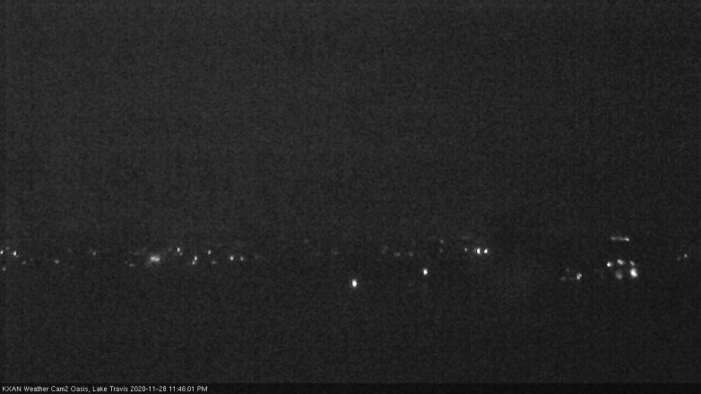 Lake Travis webcam, November 28, 2020 11:45 PM CT