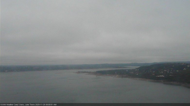 Lake Travis webcam, November 29, 2020 9:00 AM CT