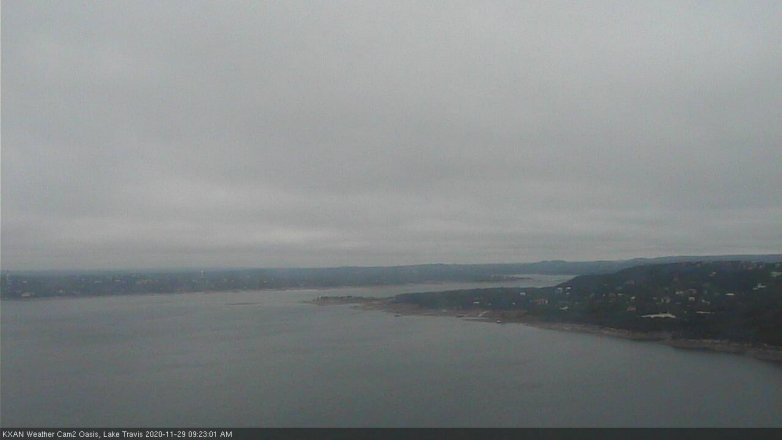 Lake Travis webcam, November 29, 2020 9:25 AM CT