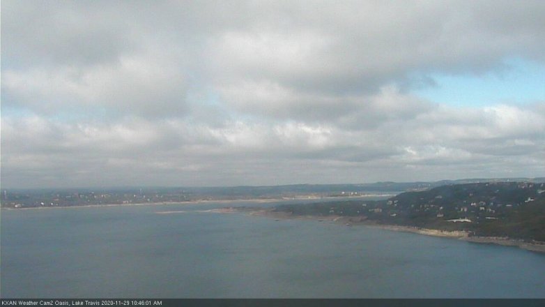 Lake Travis webcam, November 29, 2020 10:45 AM CT