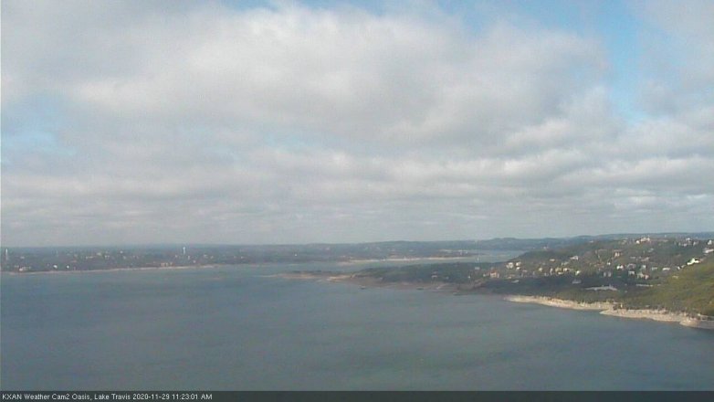 Lake Travis webcam, November 29, 2020 11:25 AM CT