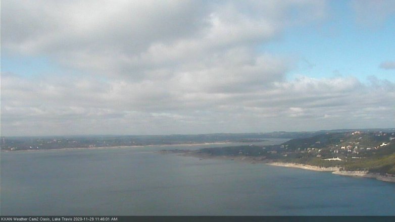 Lake Travis webcam, November 29, 2020 11:45 AM CT