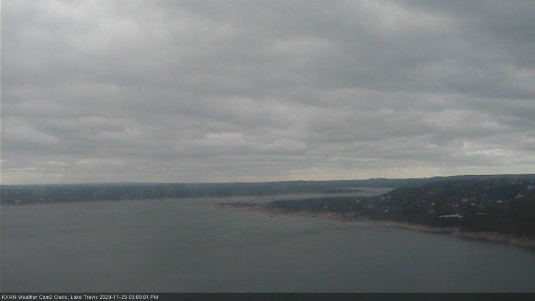 Lake Travis webcam, November 29, 2020 3:00 PM CT