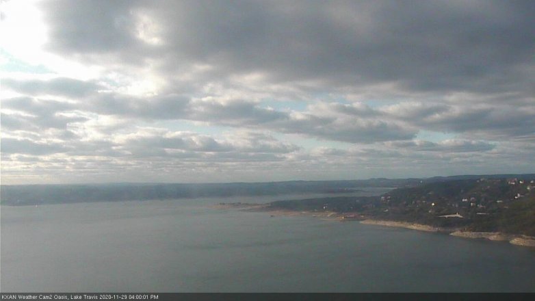 Lake Travis webcam, November 29, 2020 4:00 PM CT