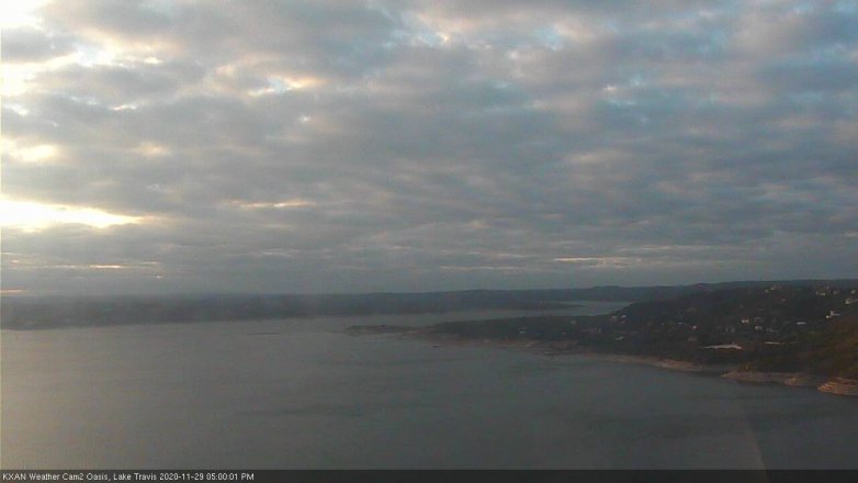 Lake Travis webcam, November 29, 2020 5:00 PM CT