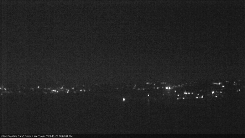 Lake Travis webcam, November 29, 2020 8:00 PM CT