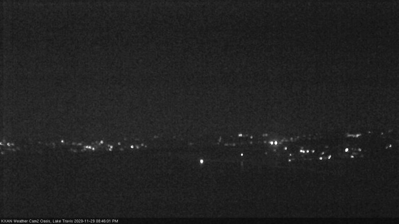 Lake Travis webcam, November 29, 2020 8:45 PM CT