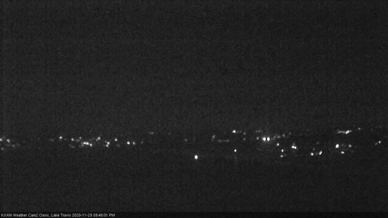 Lake Travis webcam, November 29, 2020 9:45 PM CT