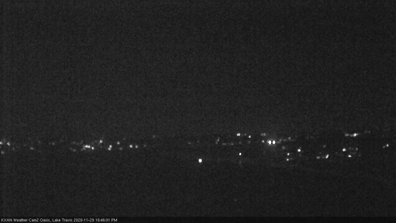 Lake Travis webcam, November 29, 2020 10:45 PM CT
