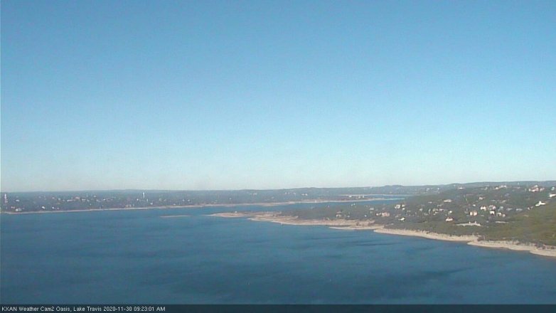 Lake Travis webcam, November 30, 2020 9:25 AM CT