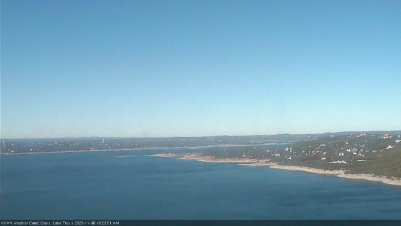 Lake Travis webcam, November 30, 2020 10:25 AM CT