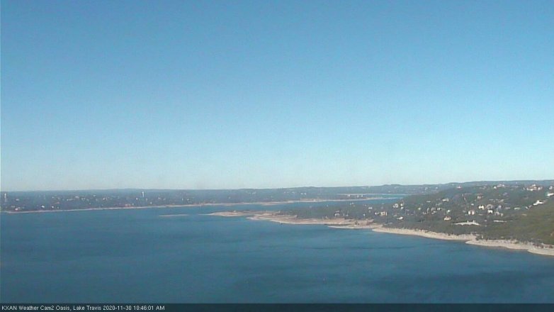 Lake Travis webcam, November 30, 2020 10:45 AM CT
