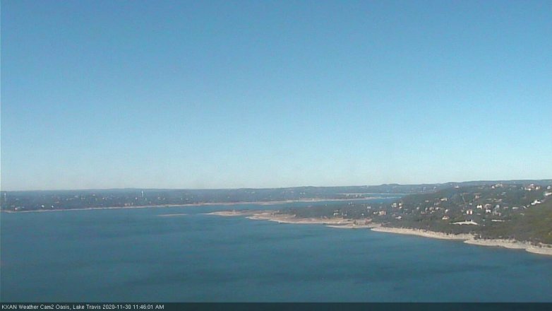 Lake Travis webcam, November 30, 2020 11:45 AM CT