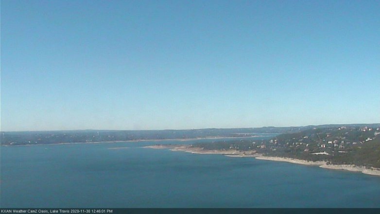 Lake Travis webcam, November 30, 2020 12:45 PM CT