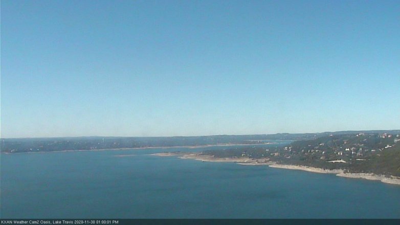 Lake Travis webcam, November 30, 2020 1:00 PM CT