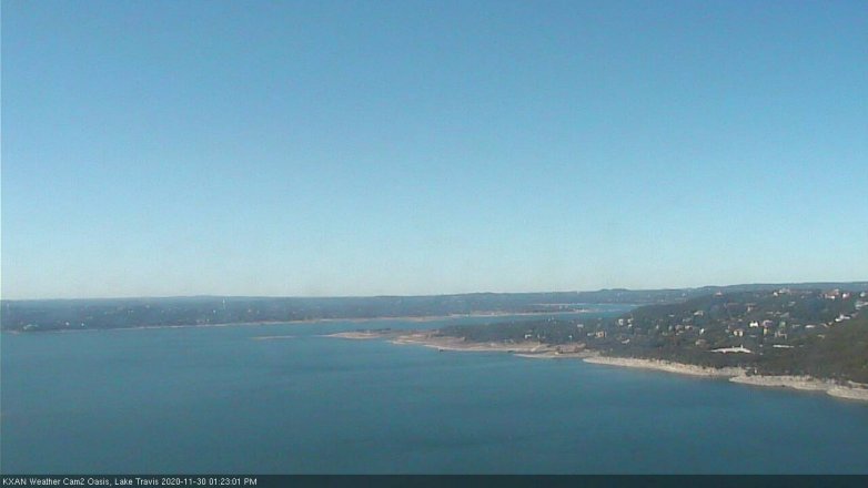 Lake Travis webcam, November 30, 2020 1:25 PM CT