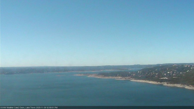 Lake Travis webcam, November 30, 2020 2:00 PM CT