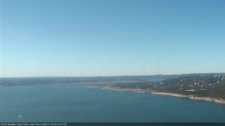 Lake Travis webcam, November 30, 2020 2:25 PM CT