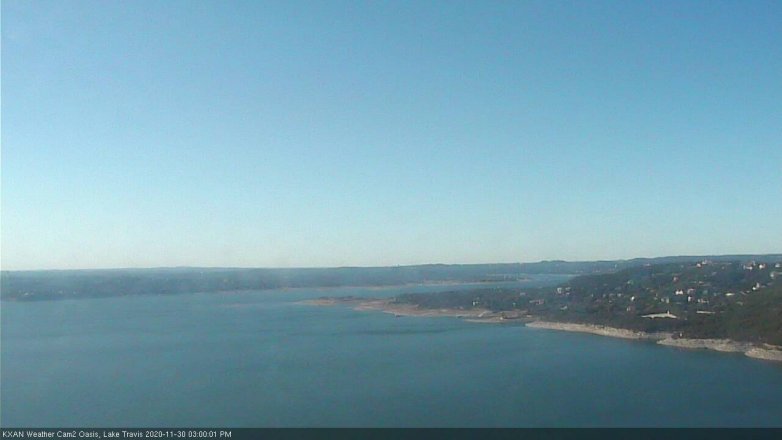 Lake Travis webcam, November 30, 2020 3:00 PM CT
