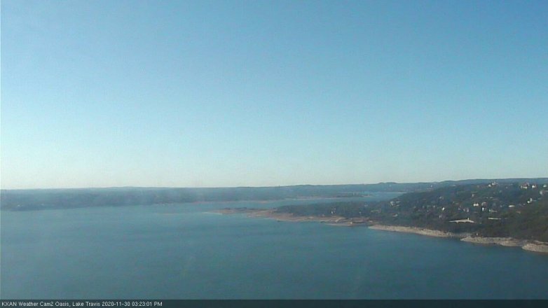 Lake Travis webcam, November 30, 2020 3:25 PM CT