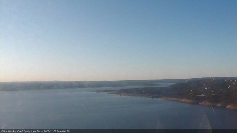 Lake Travis webcam, November 30, 2020 4:45 PM CT