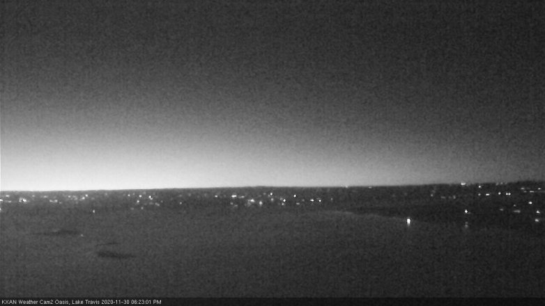 Lake Travis webcam, November 30, 2020 6:25 PM CT