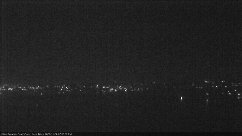 Lake Travis webcam, November 30, 2020 7:00 PM CT