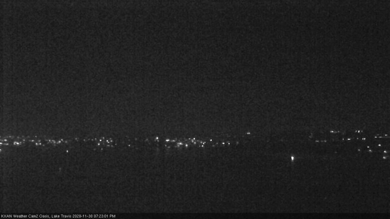 Lake Travis webcam, November 30, 2020 7:25 PM CT