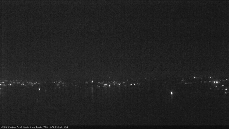 Lake Travis webcam, November 30, 2020 9:25 PM CT