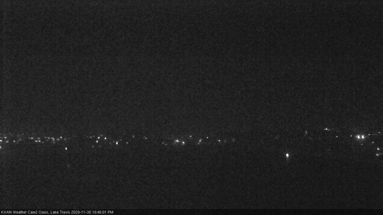 Lake Travis webcam, November 30, 2020 10:45 PM CT