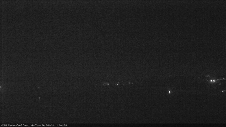 Lake Travis webcam, November 30, 2020 11:25 PM CT