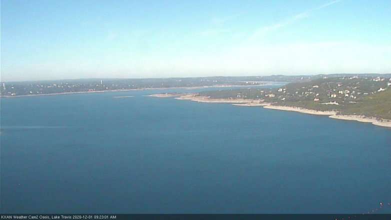 Lake Travis webcam, December 1, 2020 9:25 AM CT