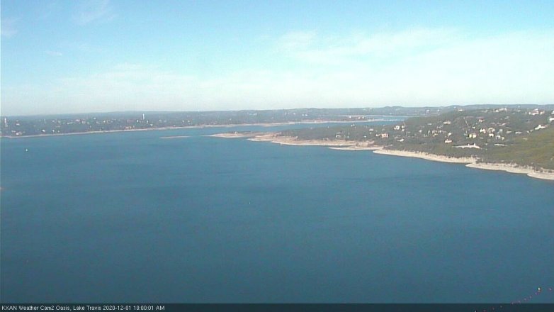Lake Travis webcam, December 1, 2020 10:00 AM CT