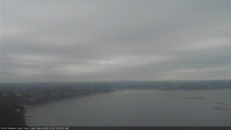 Lake Travis webcam, December 2, 2020 10:25 AM CT