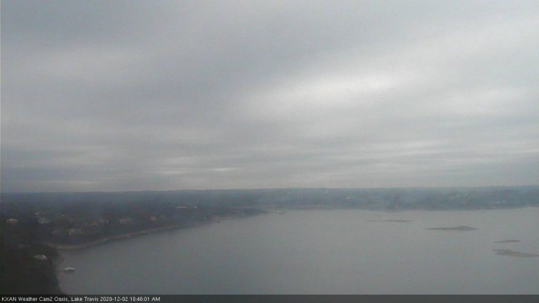 Lake Travis webcam, December 2, 2020 10:45 AM CT