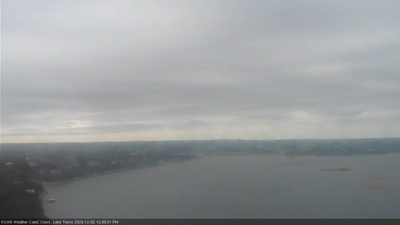 Lake Travis webcam, December 2, 2020 12:00 PM CT