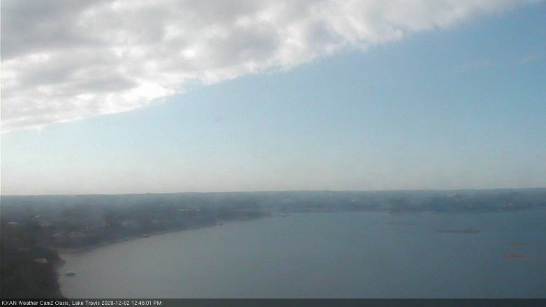 Lake Travis webcam, December 2, 2020 12:45 PM CT