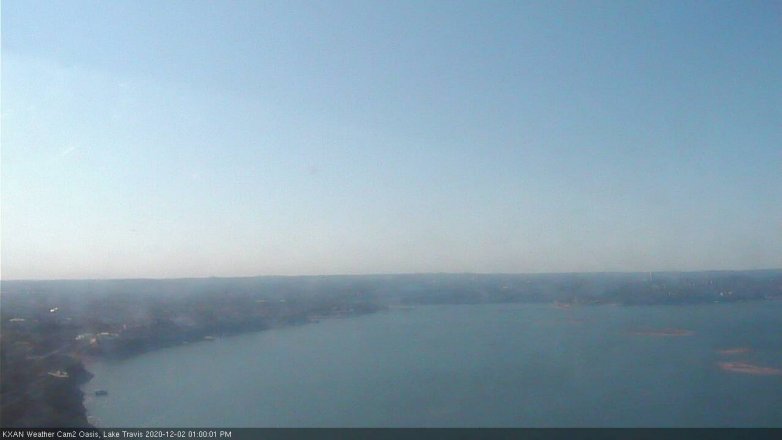 Lake Travis webcam, December 2, 2020 1:00 PM CT