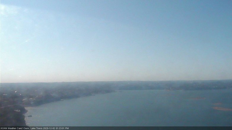 Lake Travis webcam, December 2, 2020 1:25 PM CT