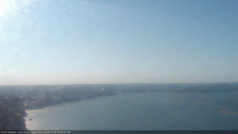 Lake Travis webcam, December 2, 2020 1:45 PM CT